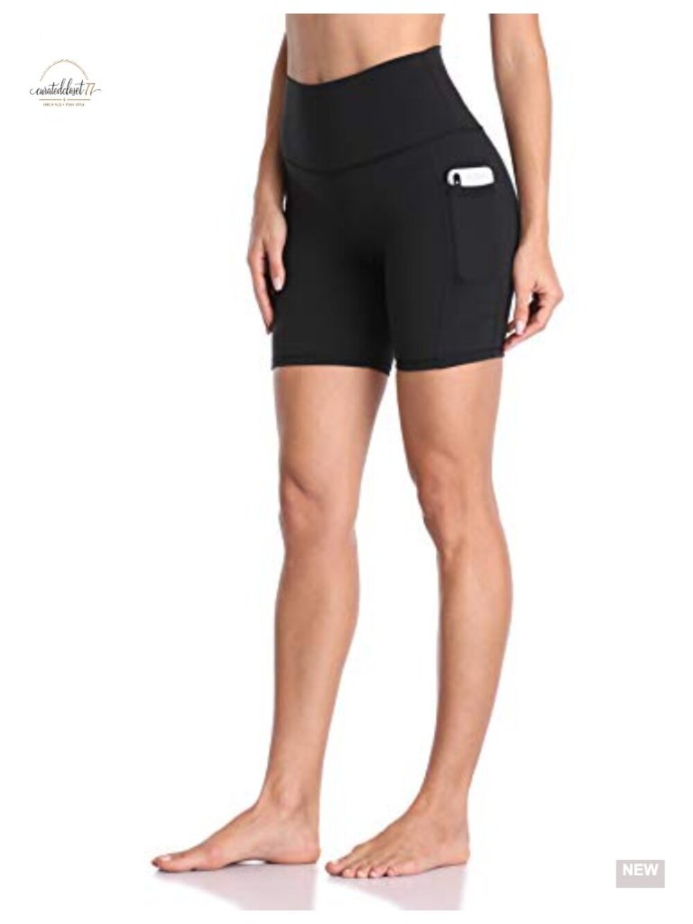 Women's Biker Shorts with Pockets 6" Inseam Buttery Soft Stretch High Rise